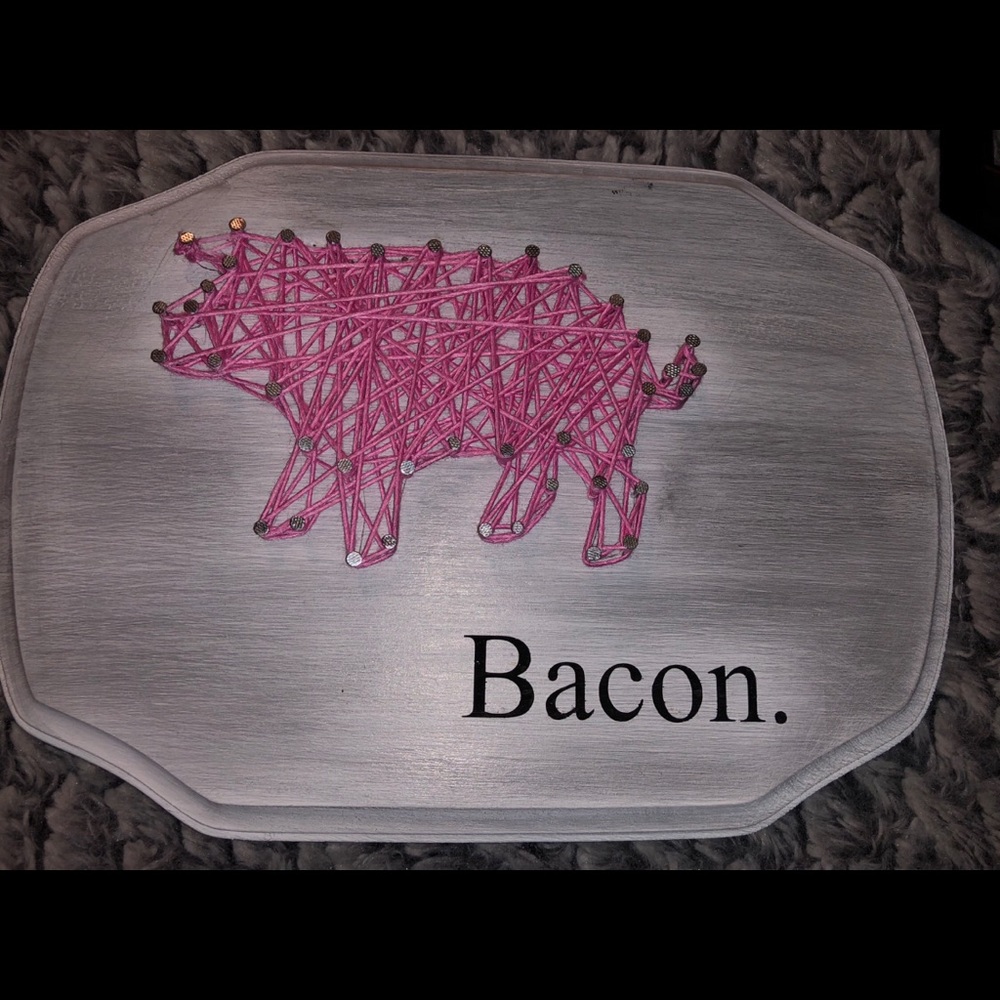 Pig string art decor